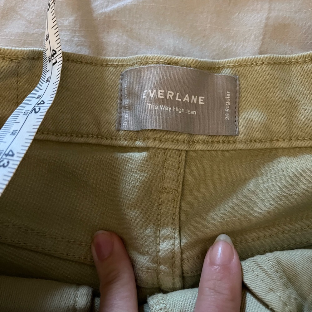 Everlane The Way High Jean in green tea - Picture 5 of 8